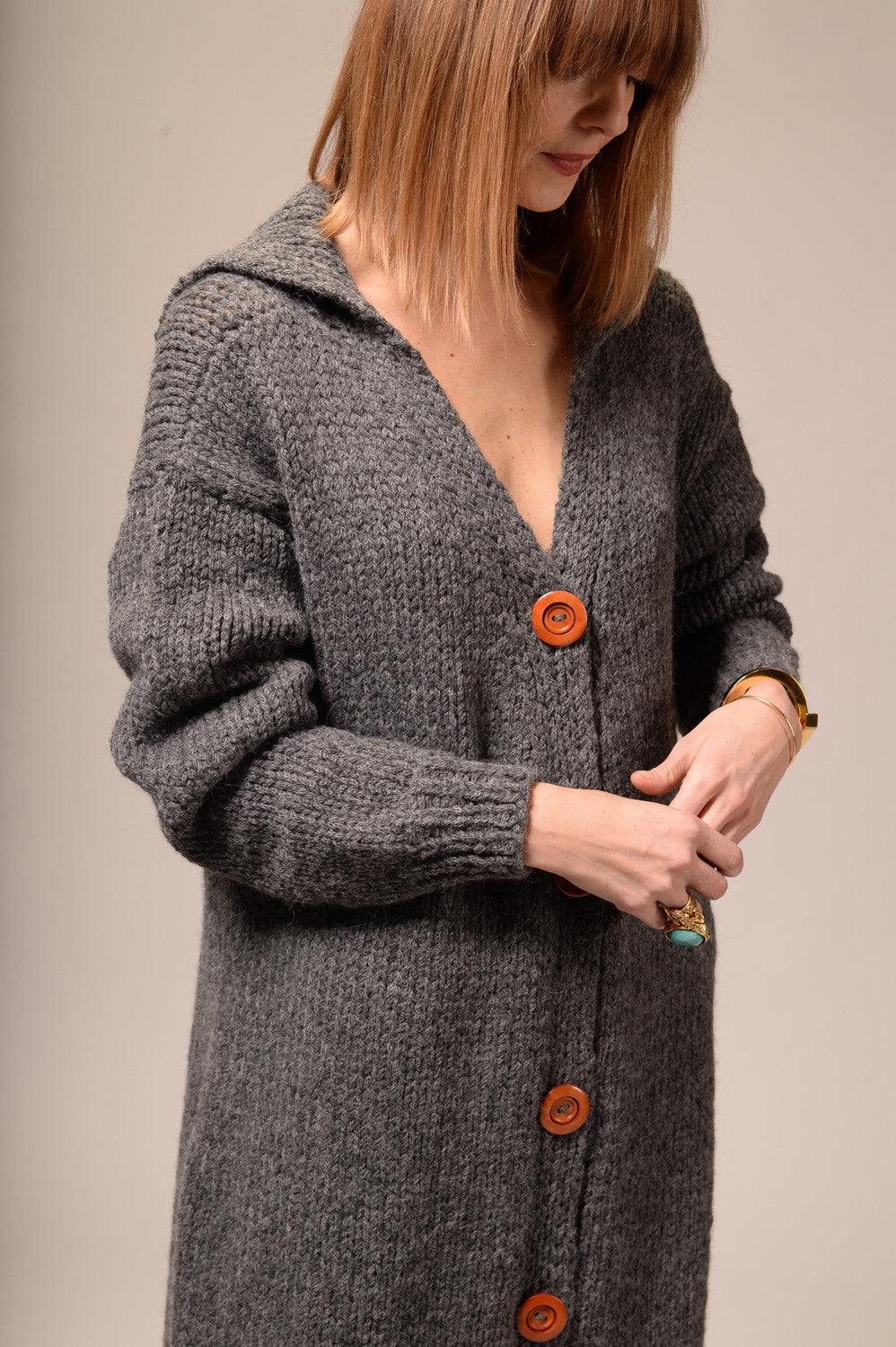 Mars gray wool coat