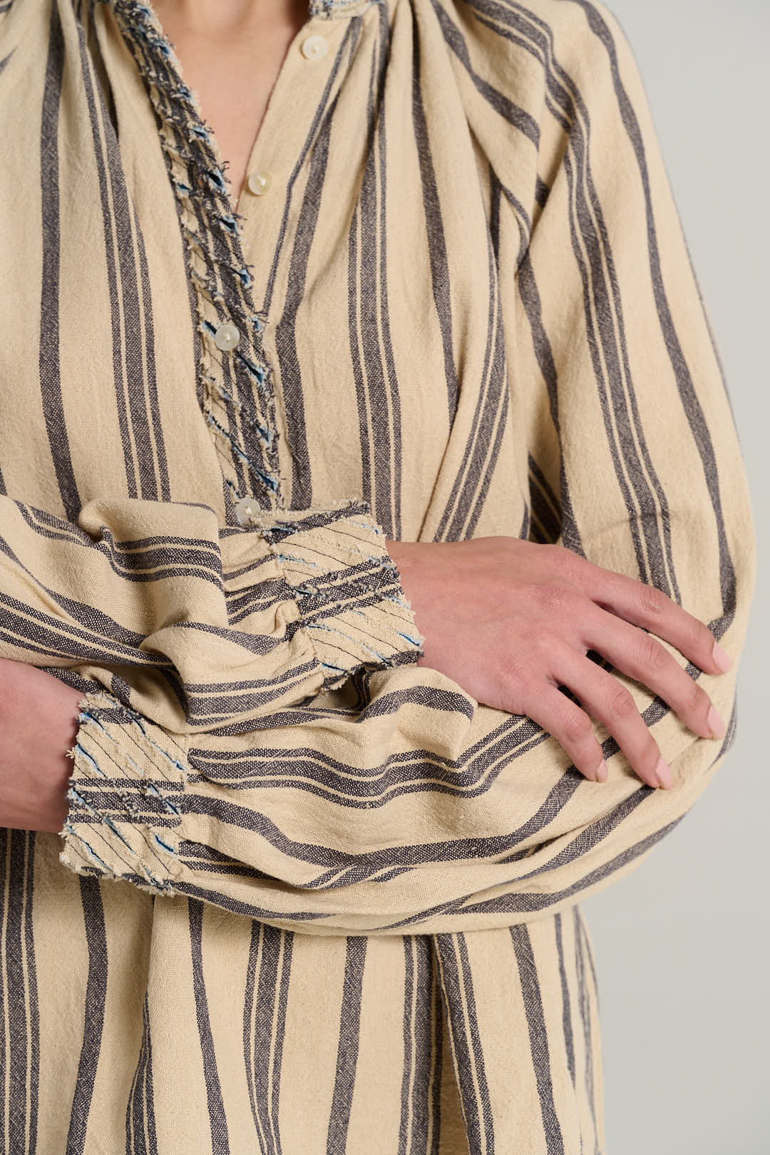 ARTHUR cream linen blouse