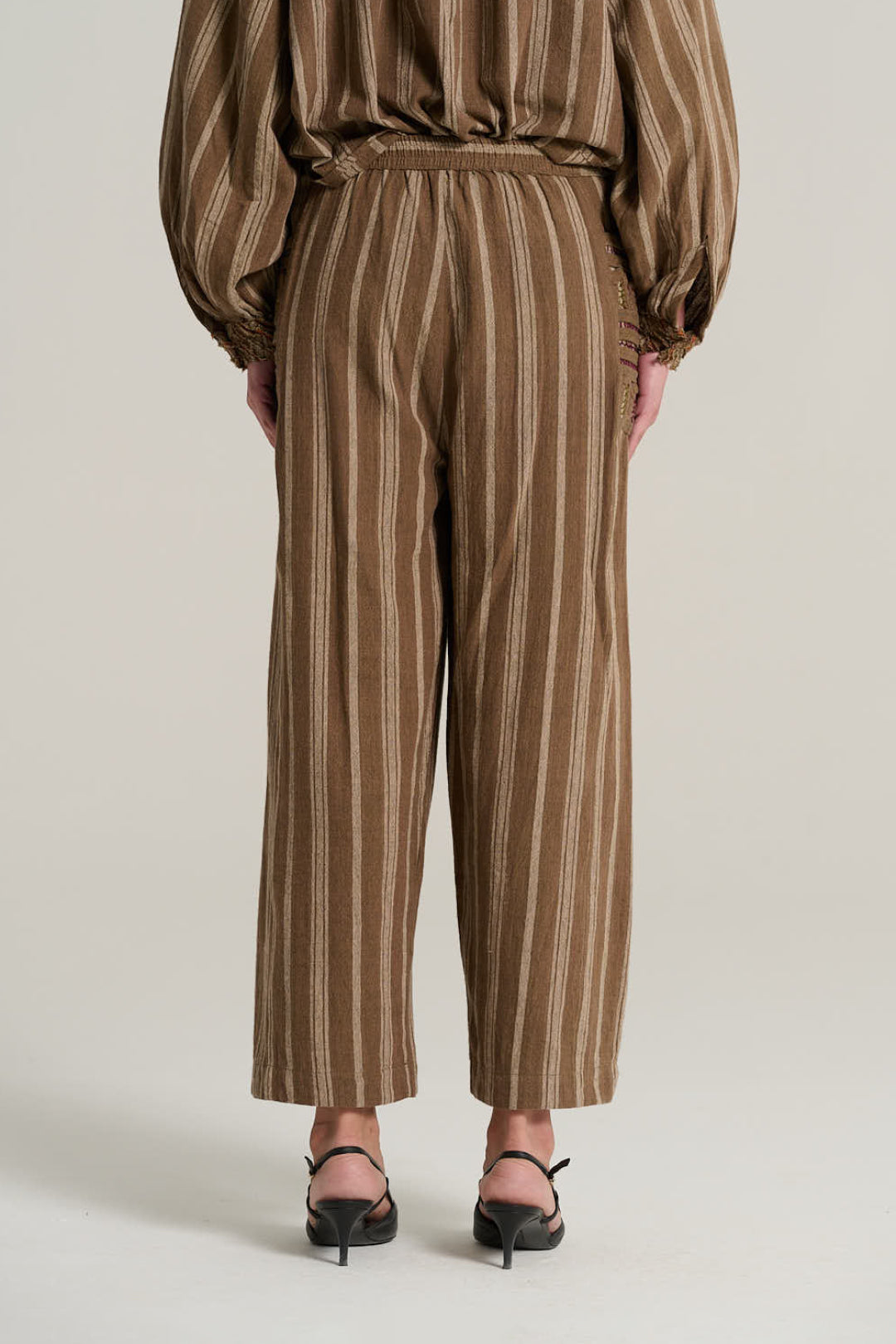 Pantalon en lin tabac ARTHUR