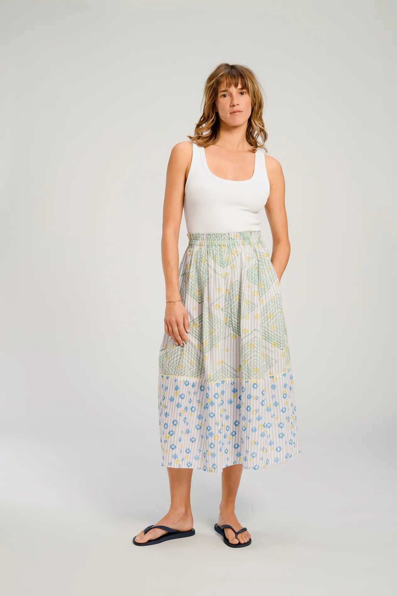 V DE VINSTER BLUE BAYA SKIRT LONG