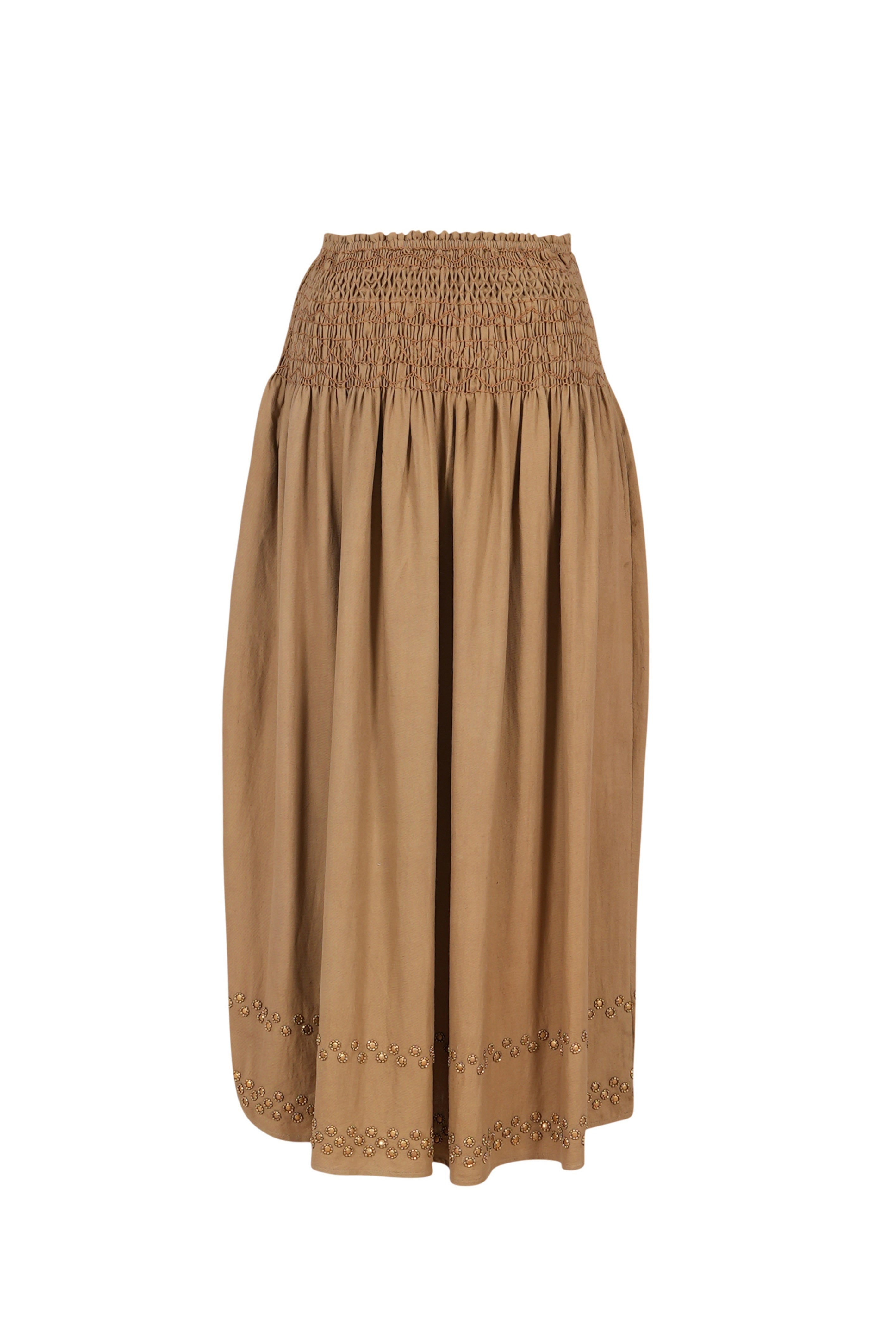 BLING Gold Sequin Long Skirt
