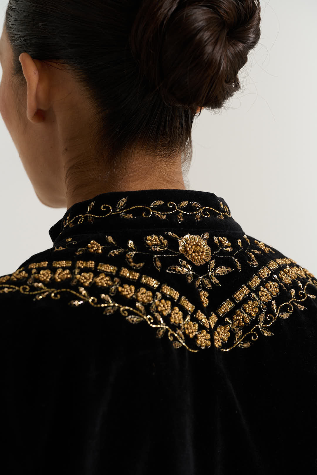 Black velvet jacket CAMILLE
