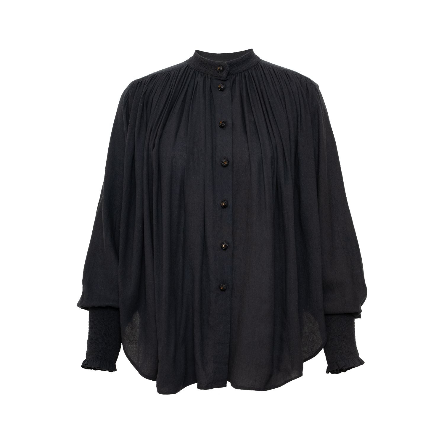 CESAR Olive Wild Silk Shirt