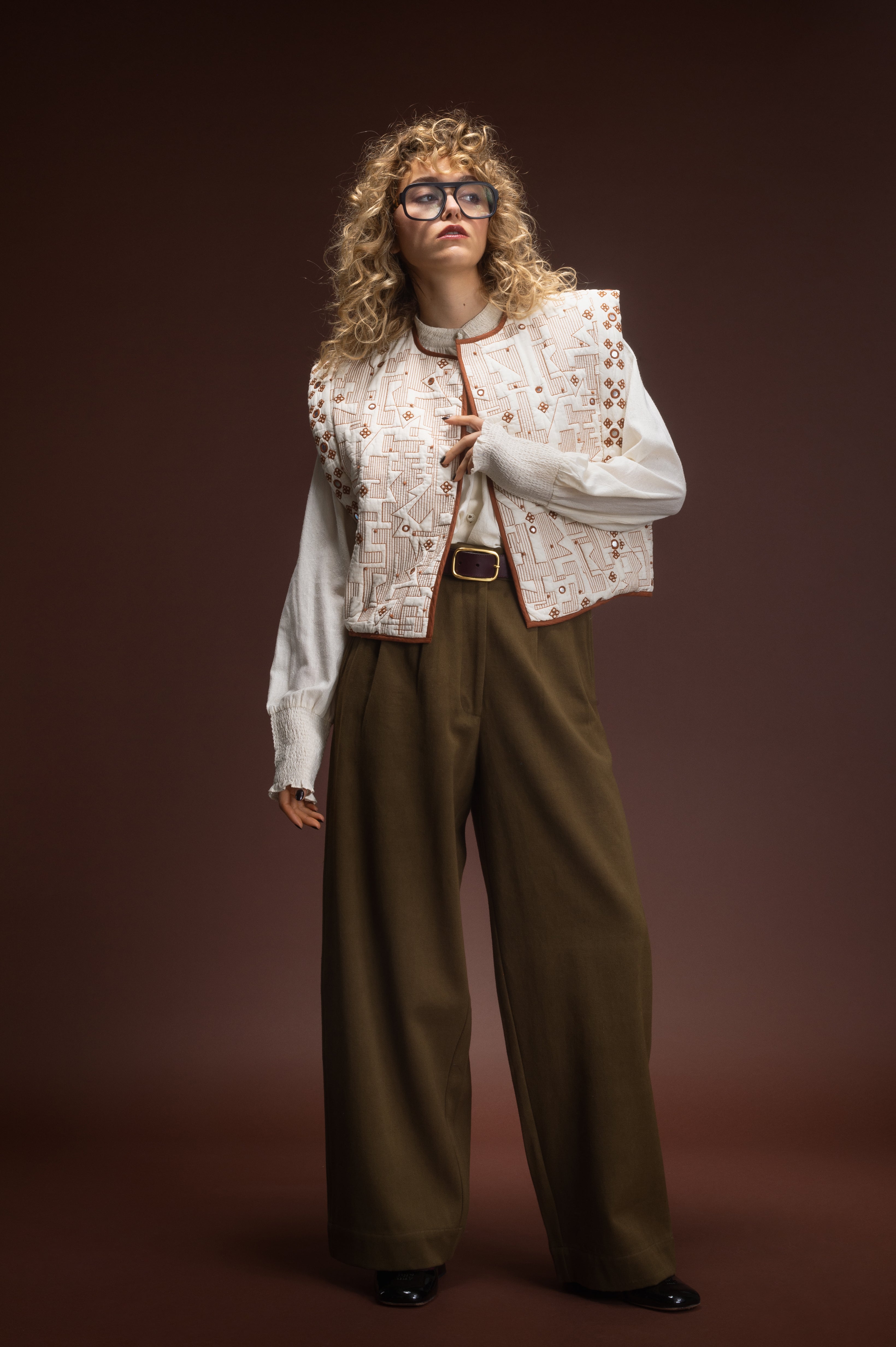 Boléro matelassé crème Cylia