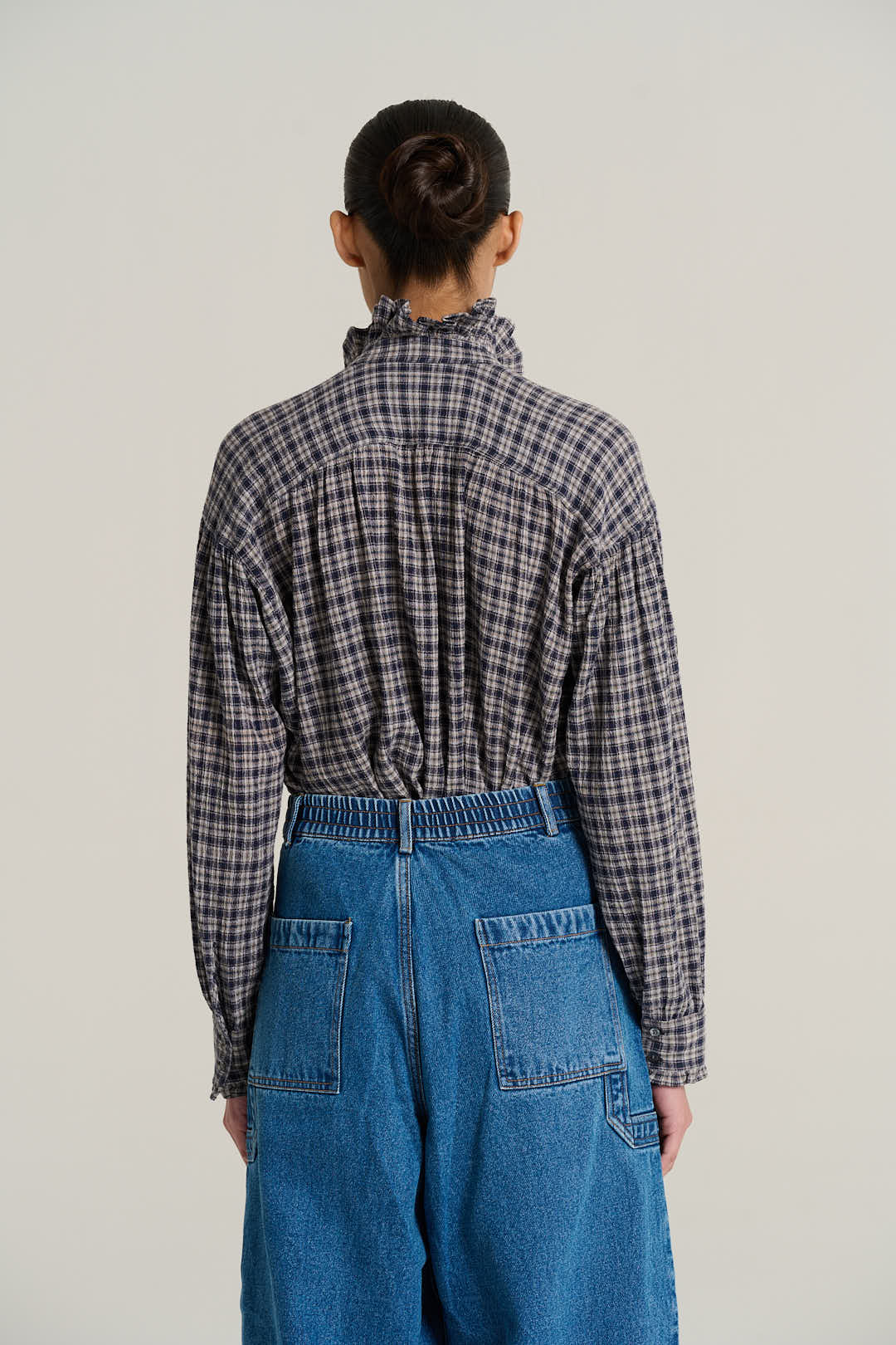 PABLO Tartan Checked Blouse