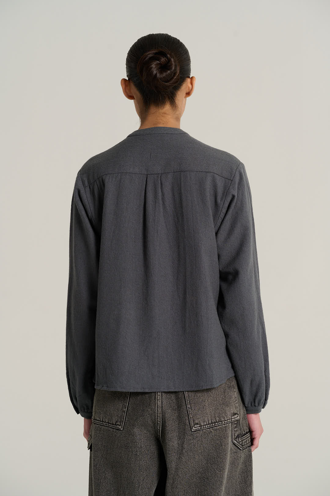 Joseph charcoal wool blouse