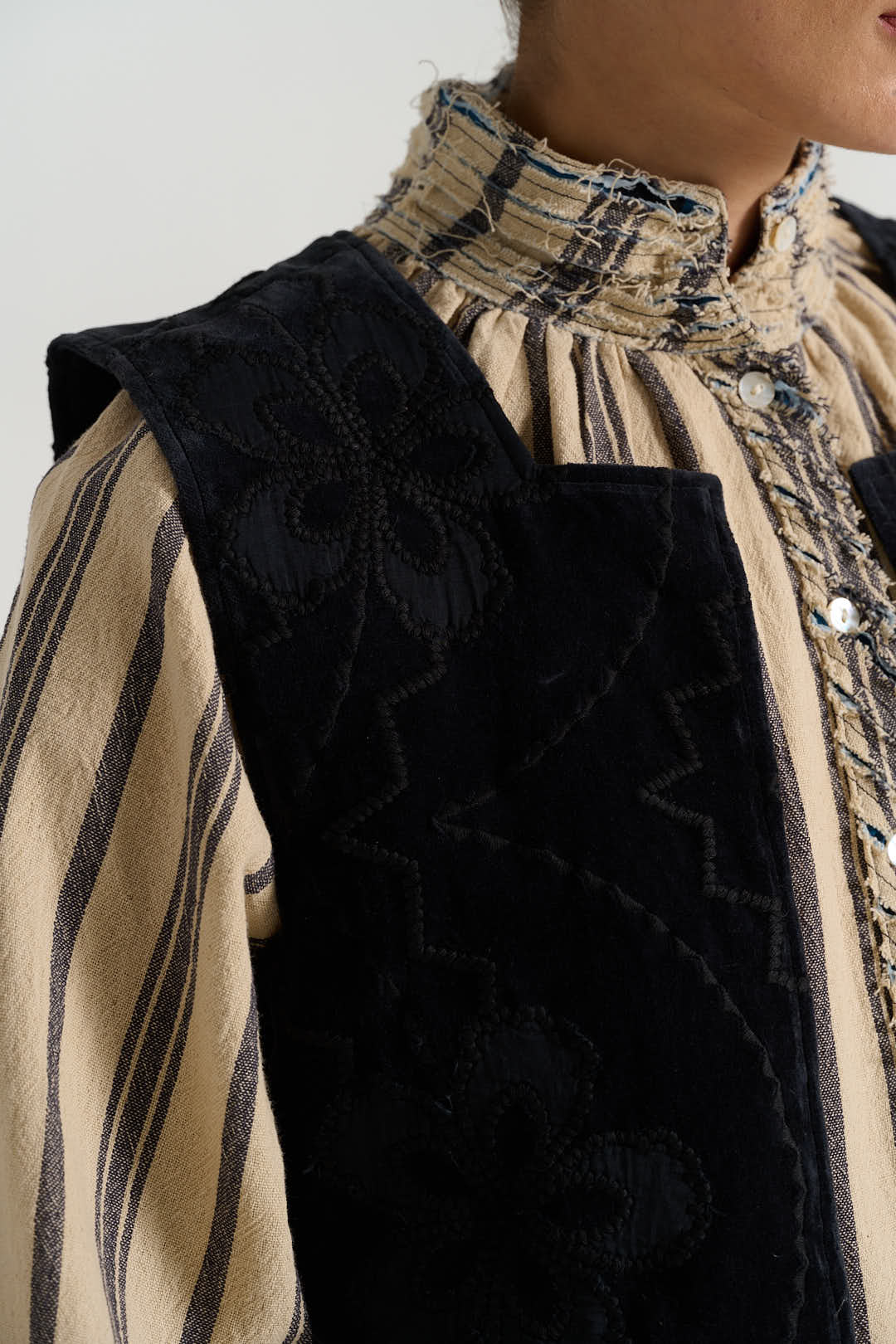ISAAC Anthracite Velvet Bolero