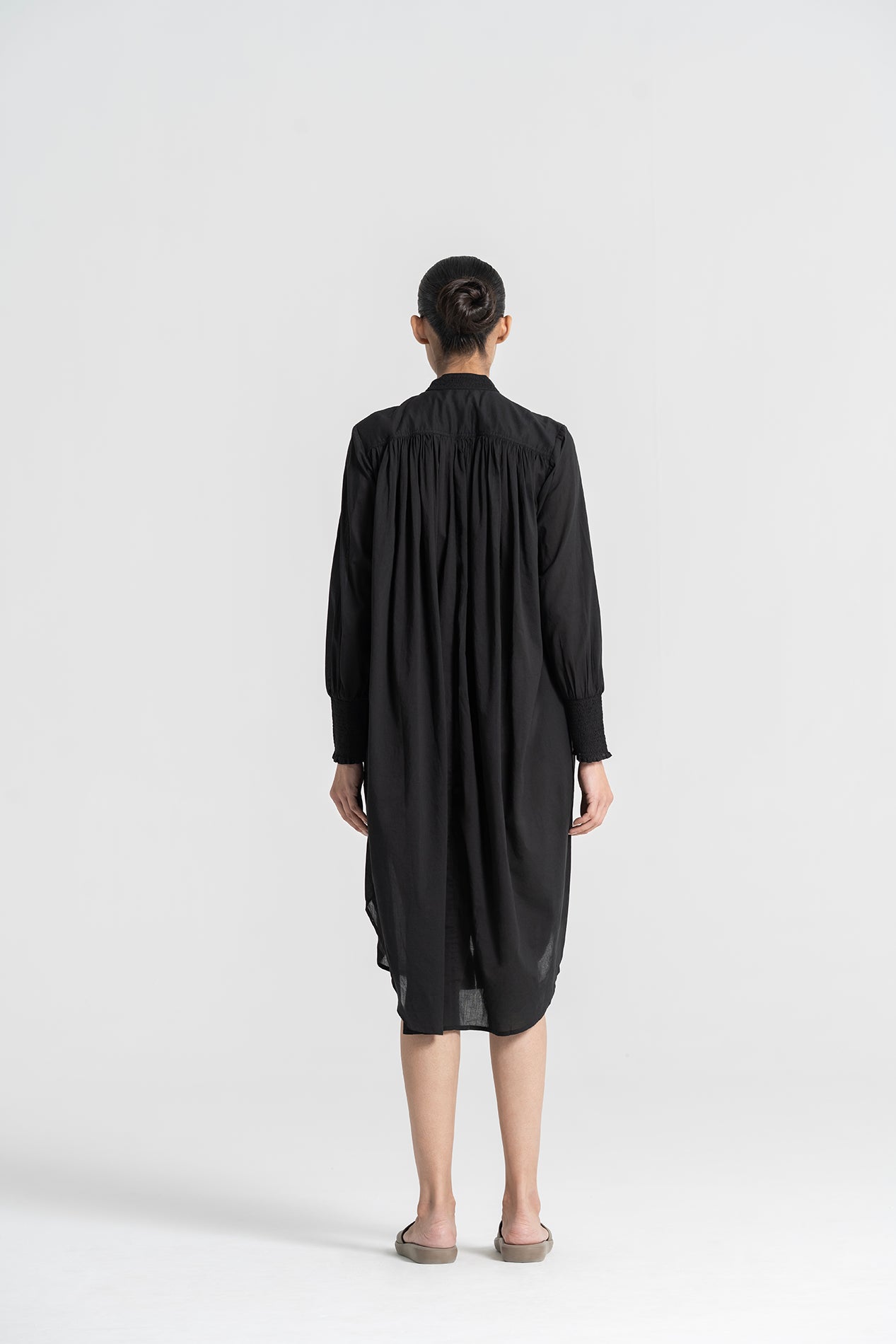 Robe longue noire SANTIAGO