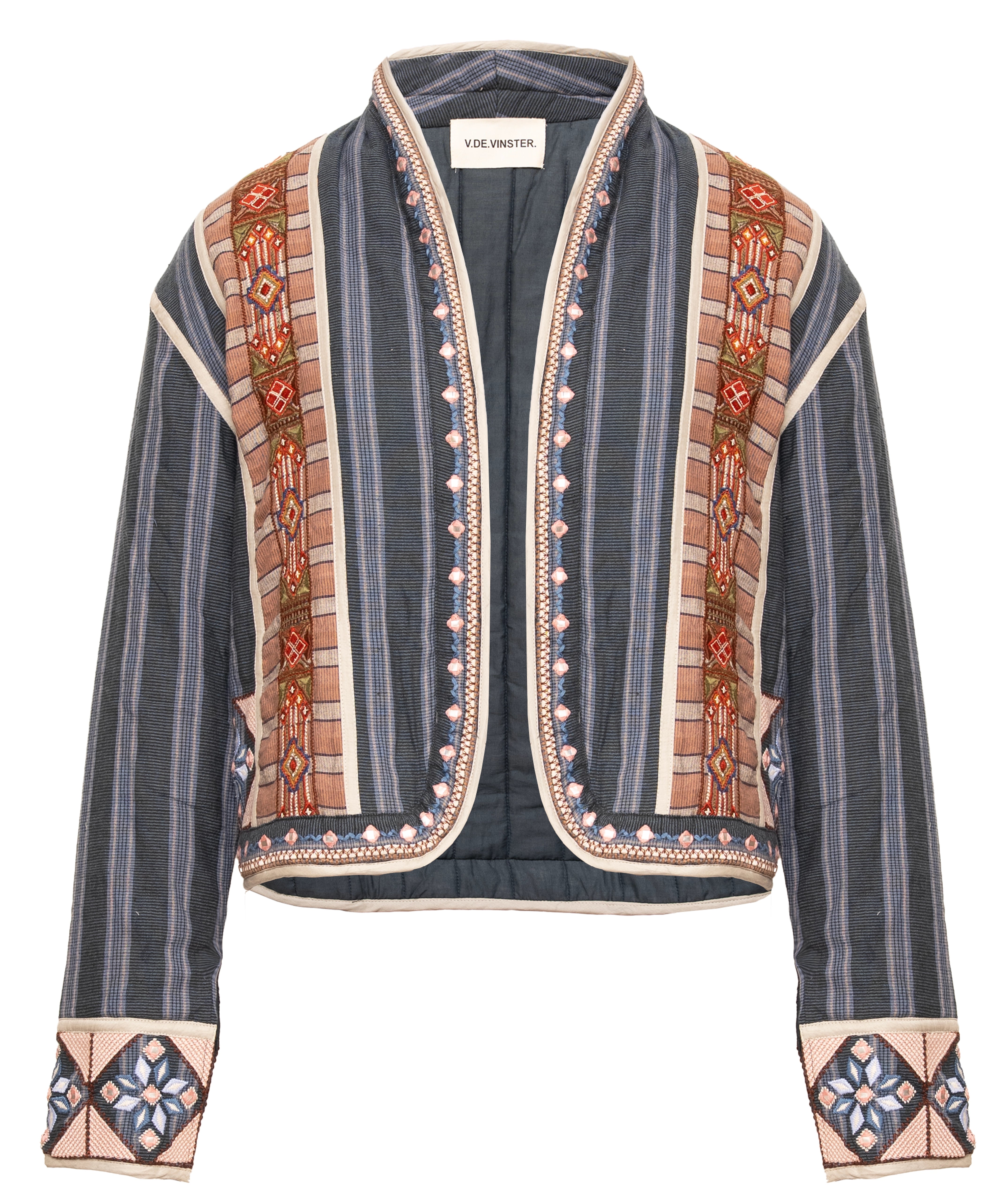Veste brodée bleue CARACAS