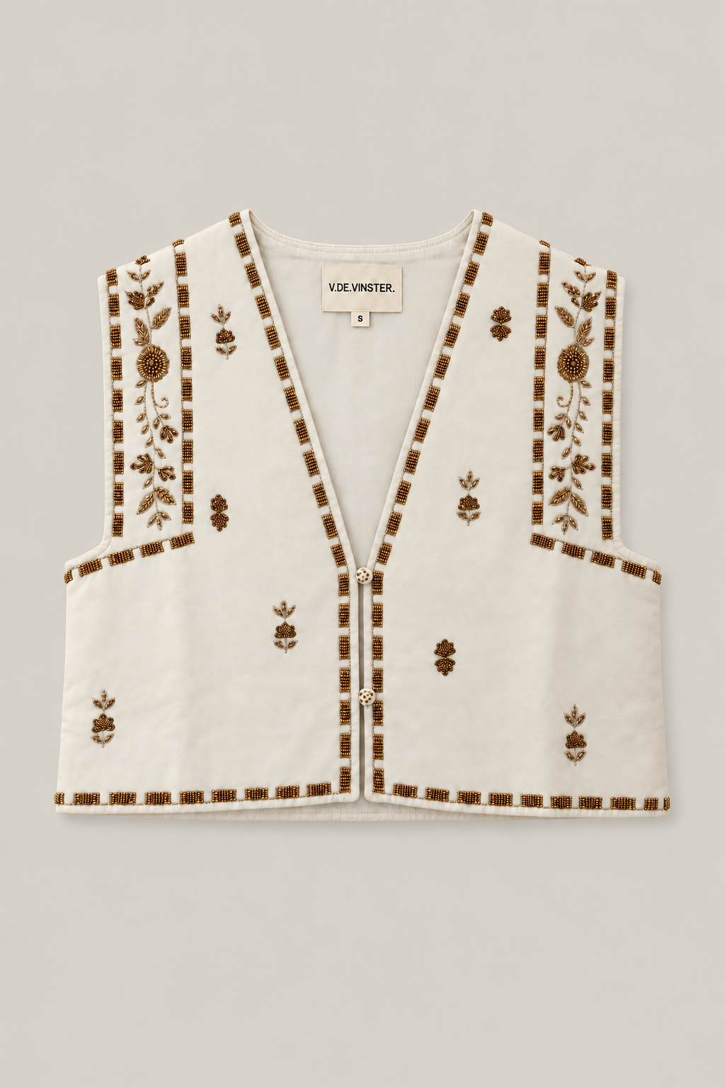 CAMILLE white velvet bolero