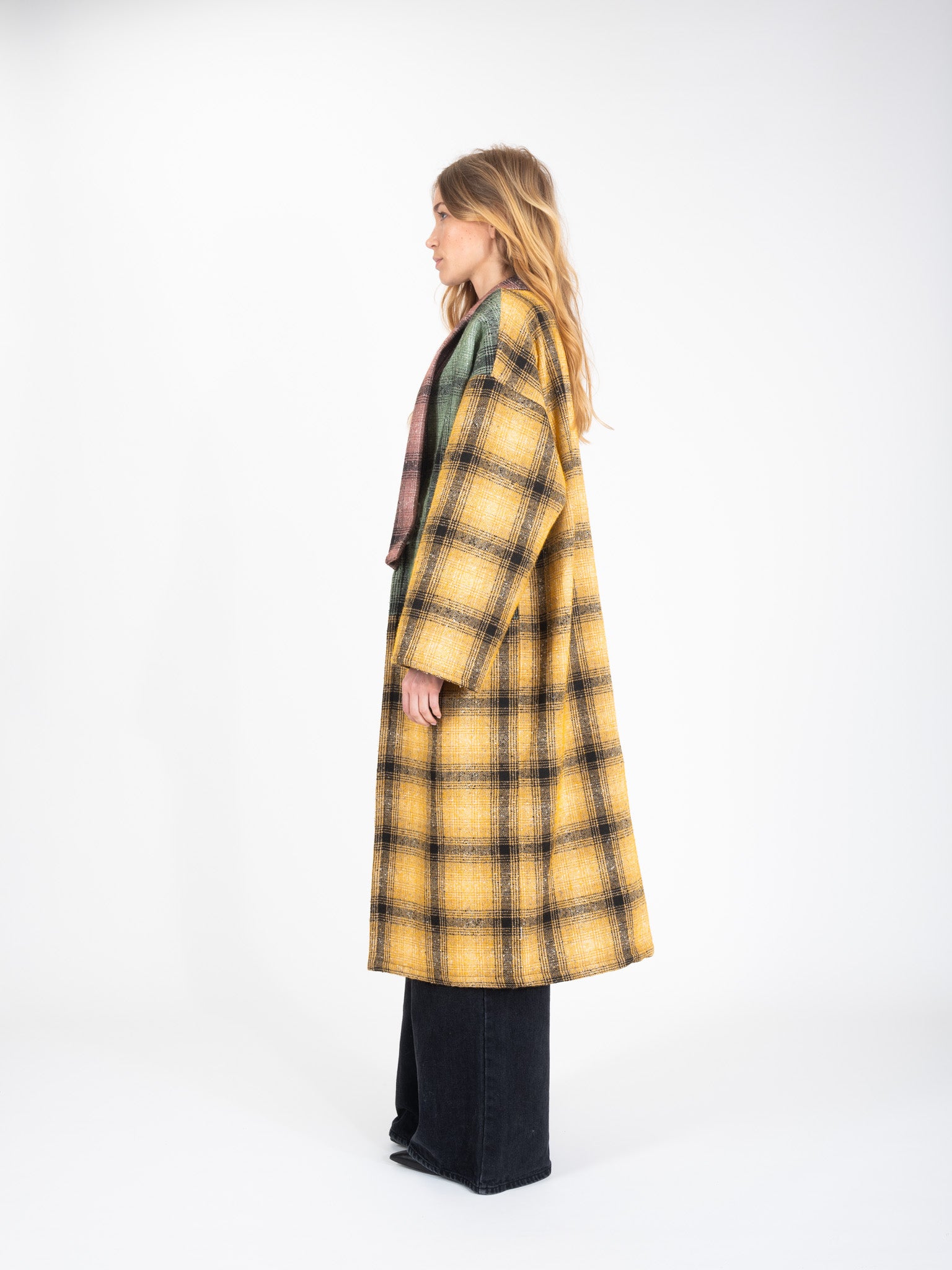 Manteau en tweed à carreaux FREE