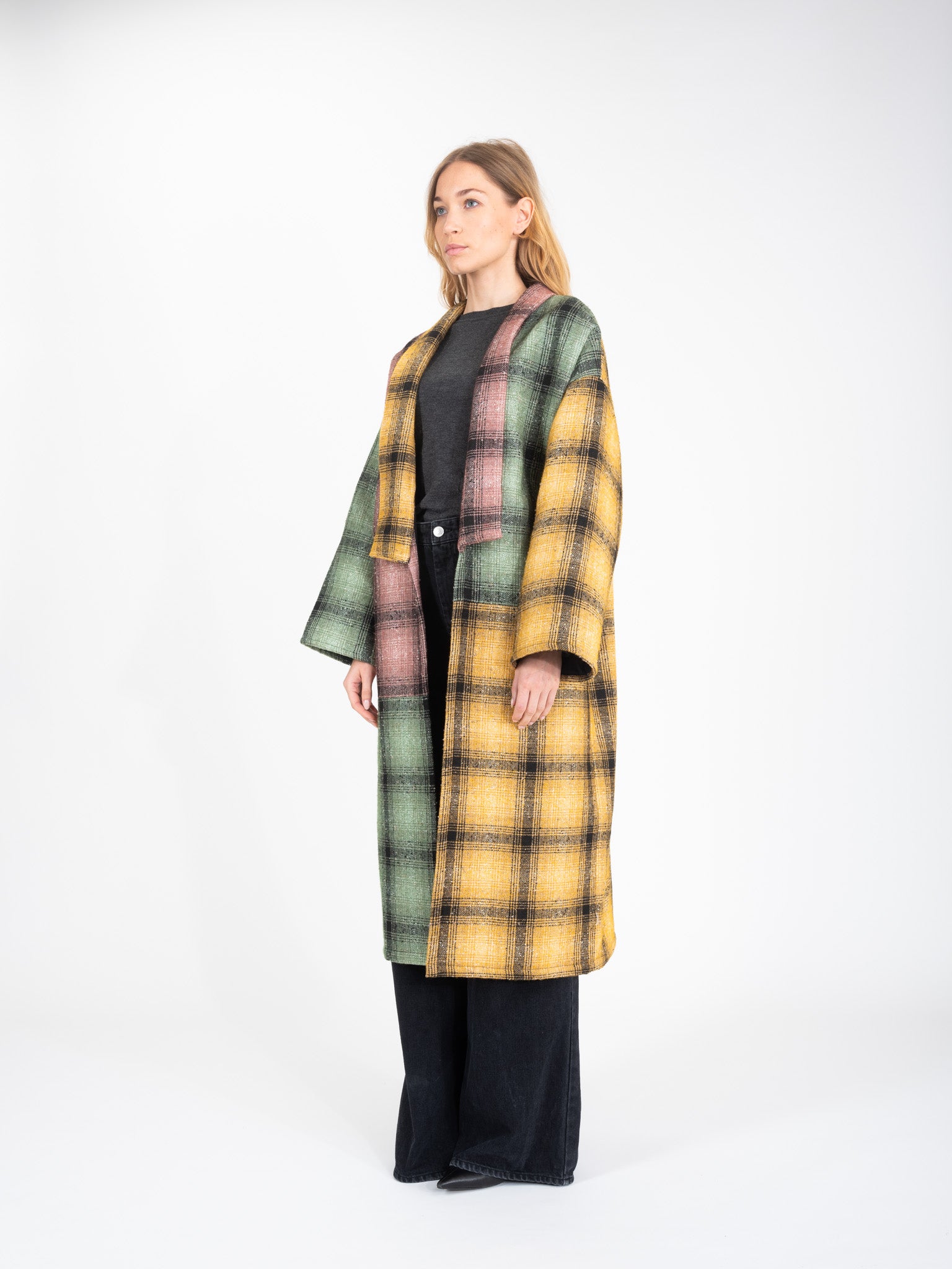 Manteau en tweed à carreaux FREE
