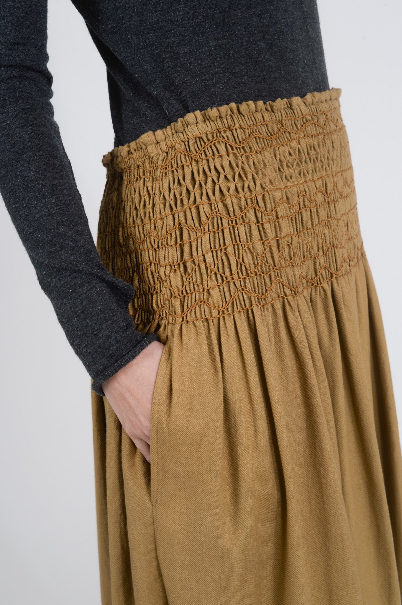 BLING Gold Sequin Long Skirt