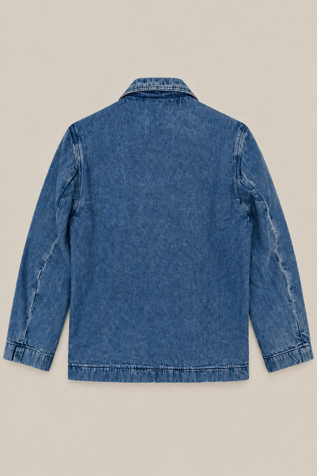 EMILE embroidered blue denim jacket