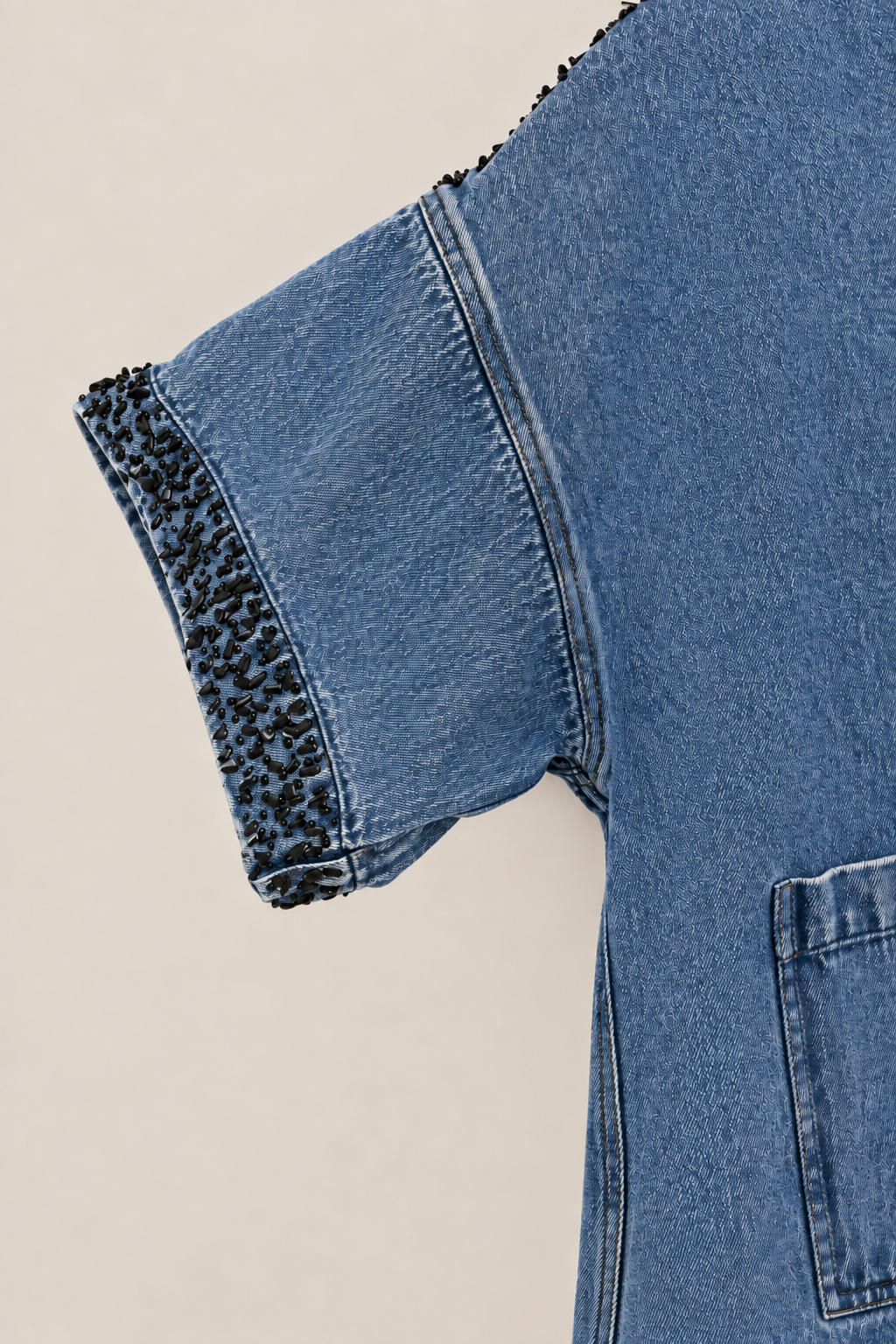 EMILE blue denim short-sleeved jacket