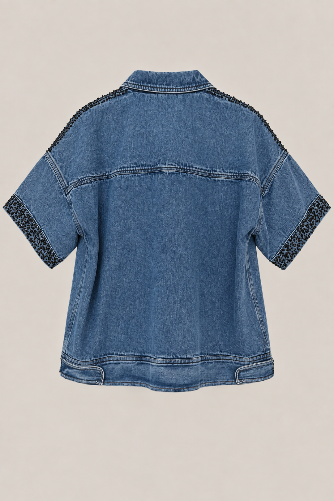 EMILE blue denim short-sleeved jacket