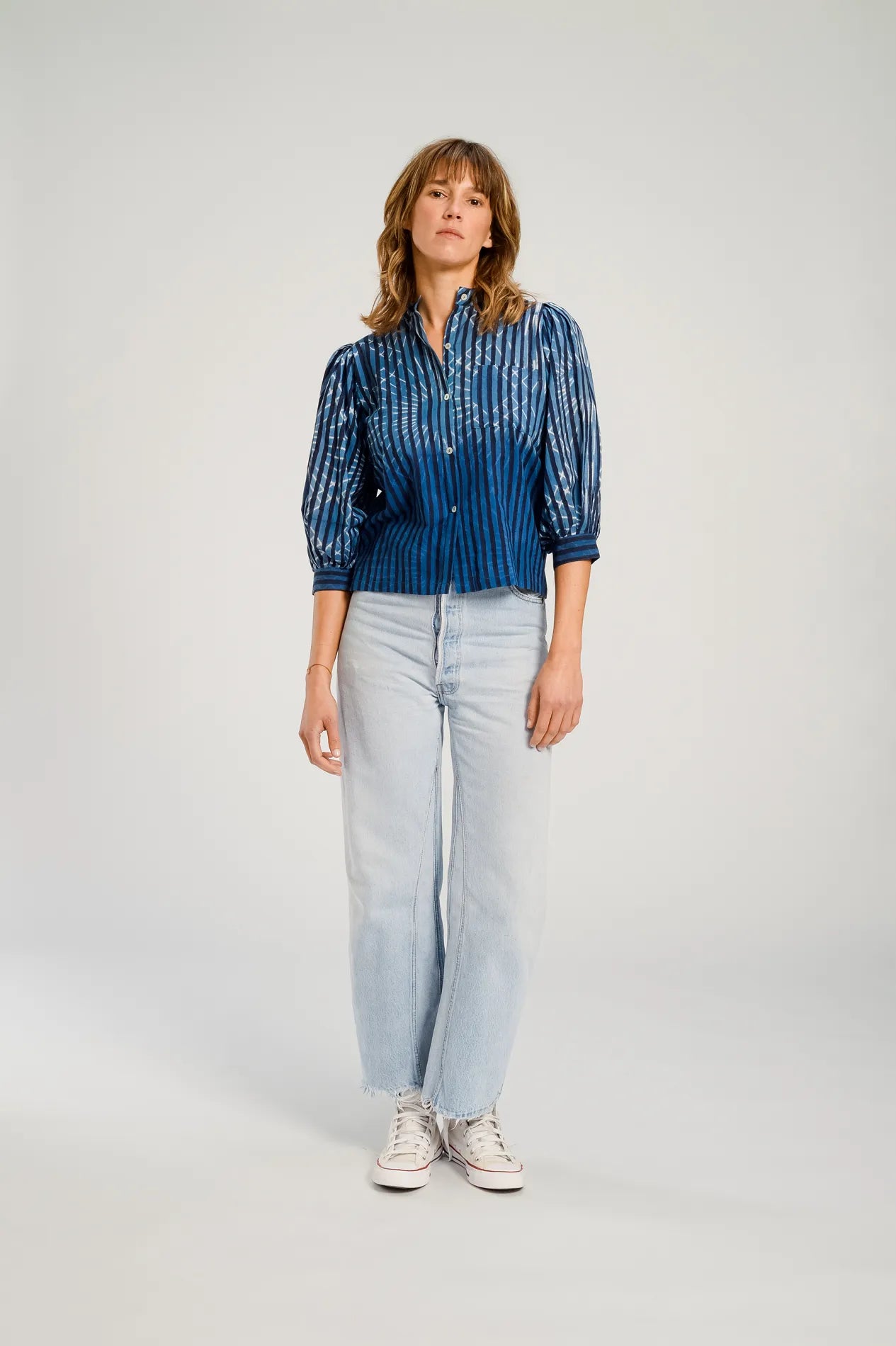 JODPUR blue dyed blouse