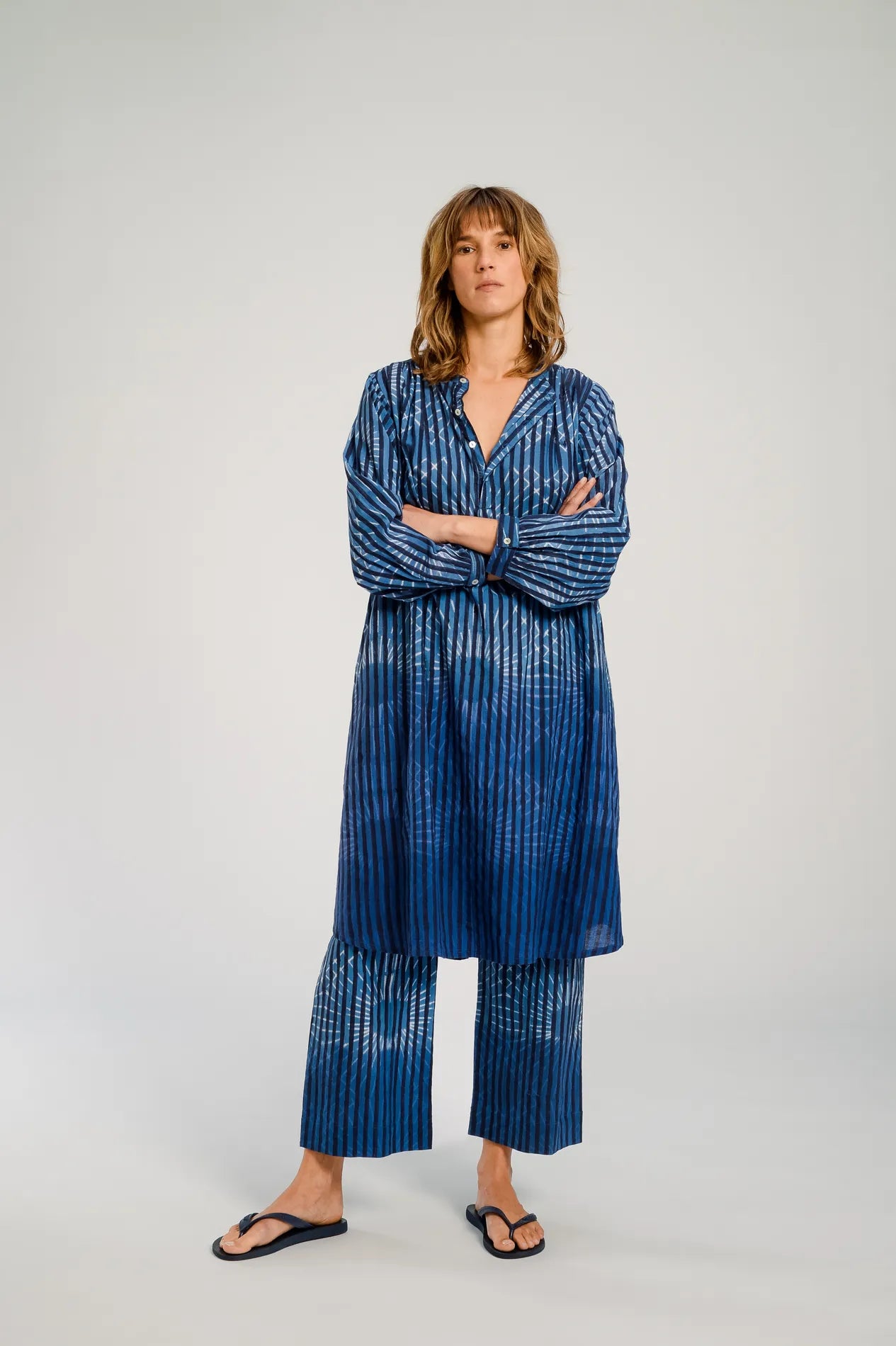 Robe teintée bleu JODPUR