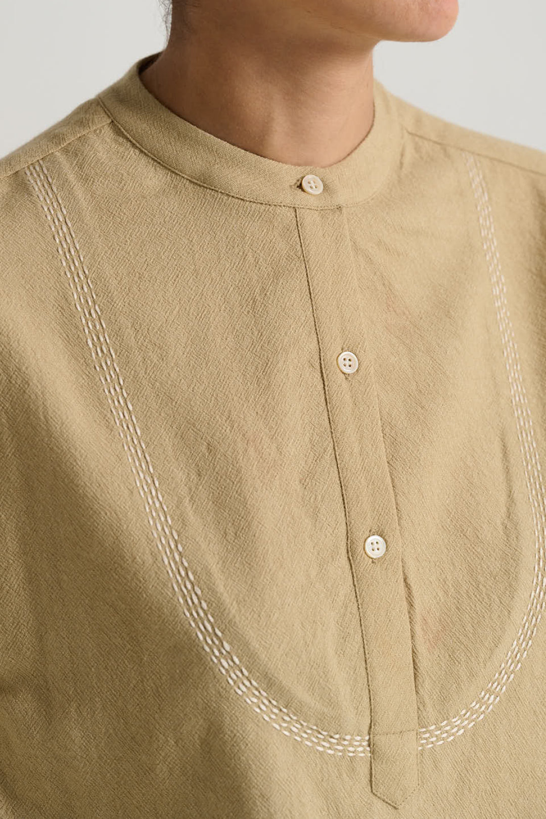 JOSEPH sand wool blouse