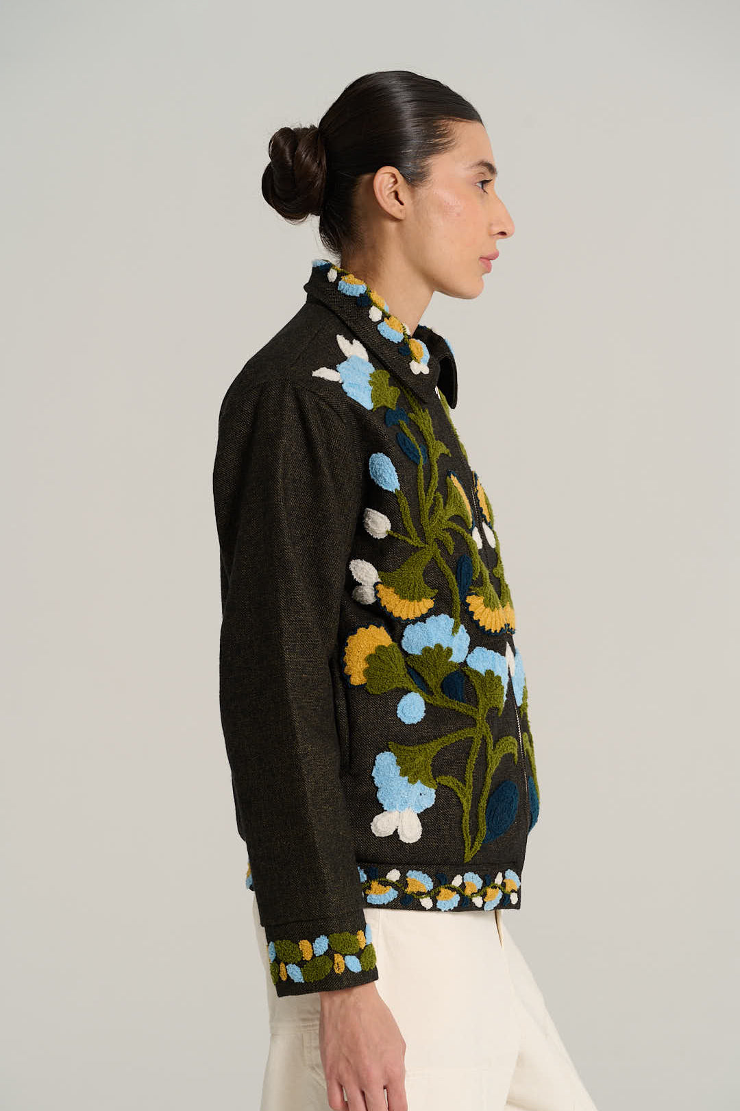 JULES mottled black wool jacket