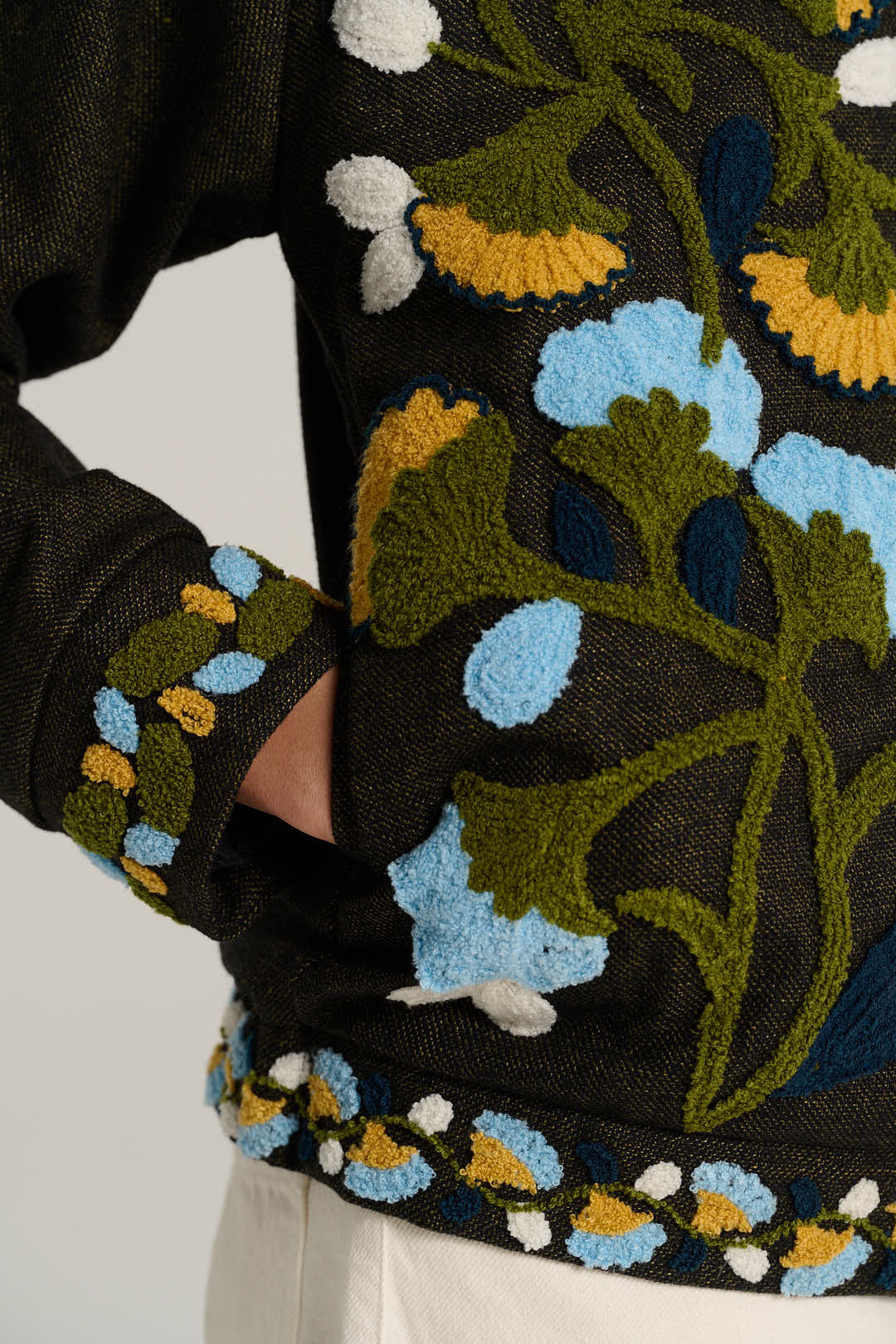 JULES mottled black wool jacket