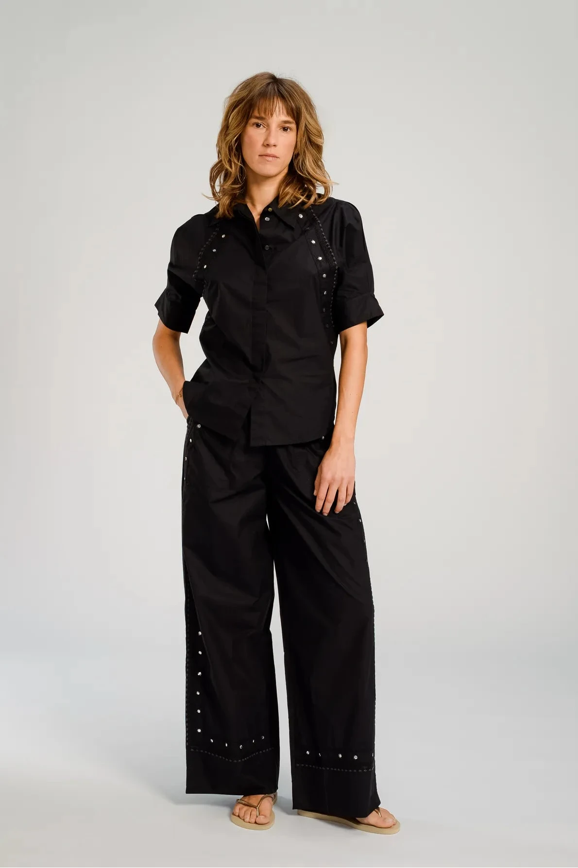 Los Angeles blouse black v de vinster