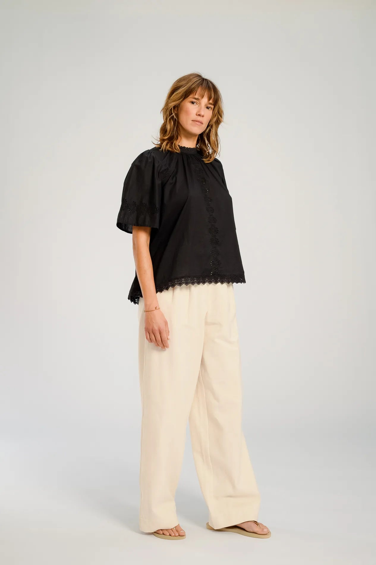 V DE VINSTER TOP DENTELLE BLACK