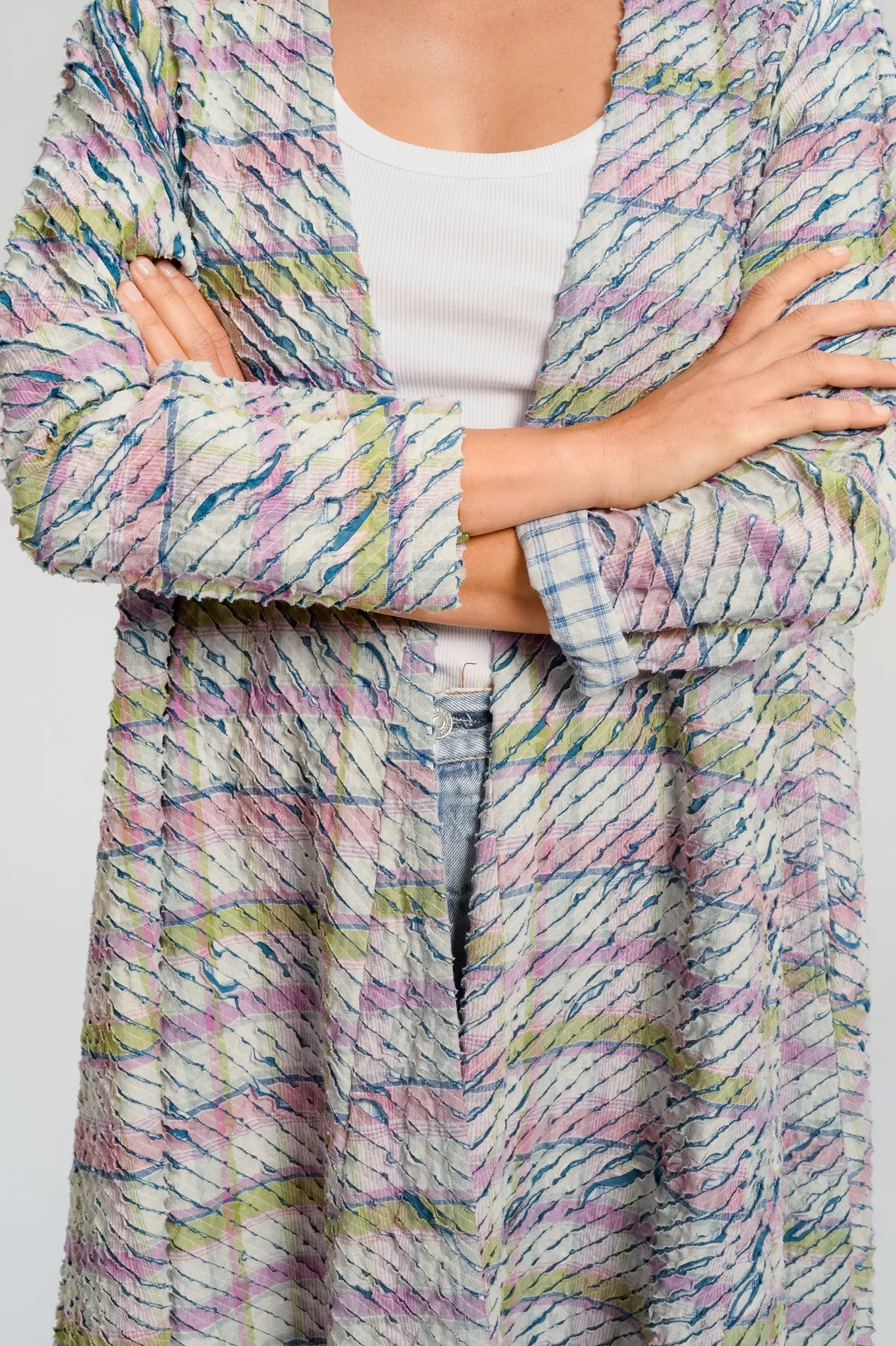 Long pink PUSHKAR jacket