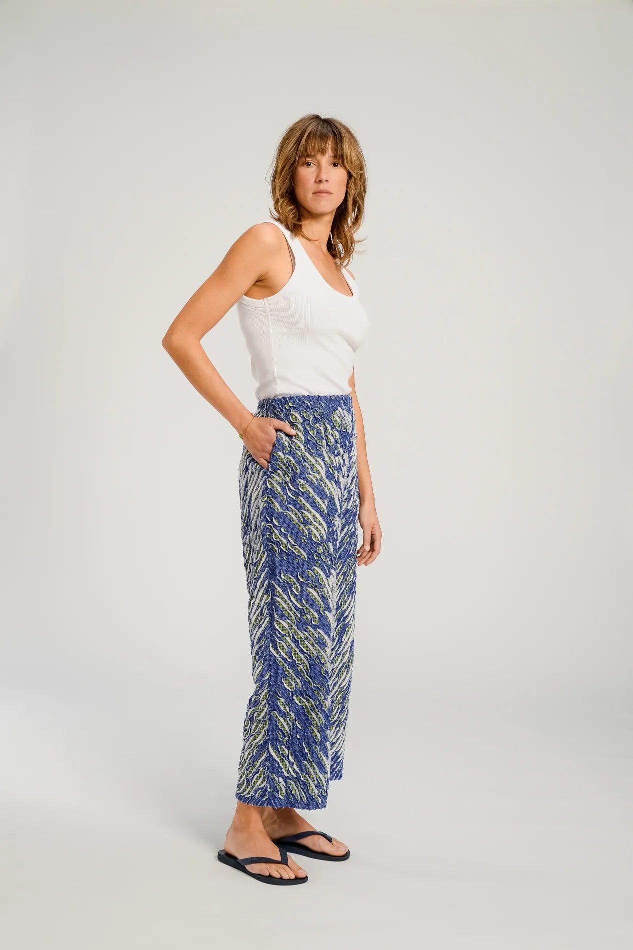 Blue PUSHKAR trousers