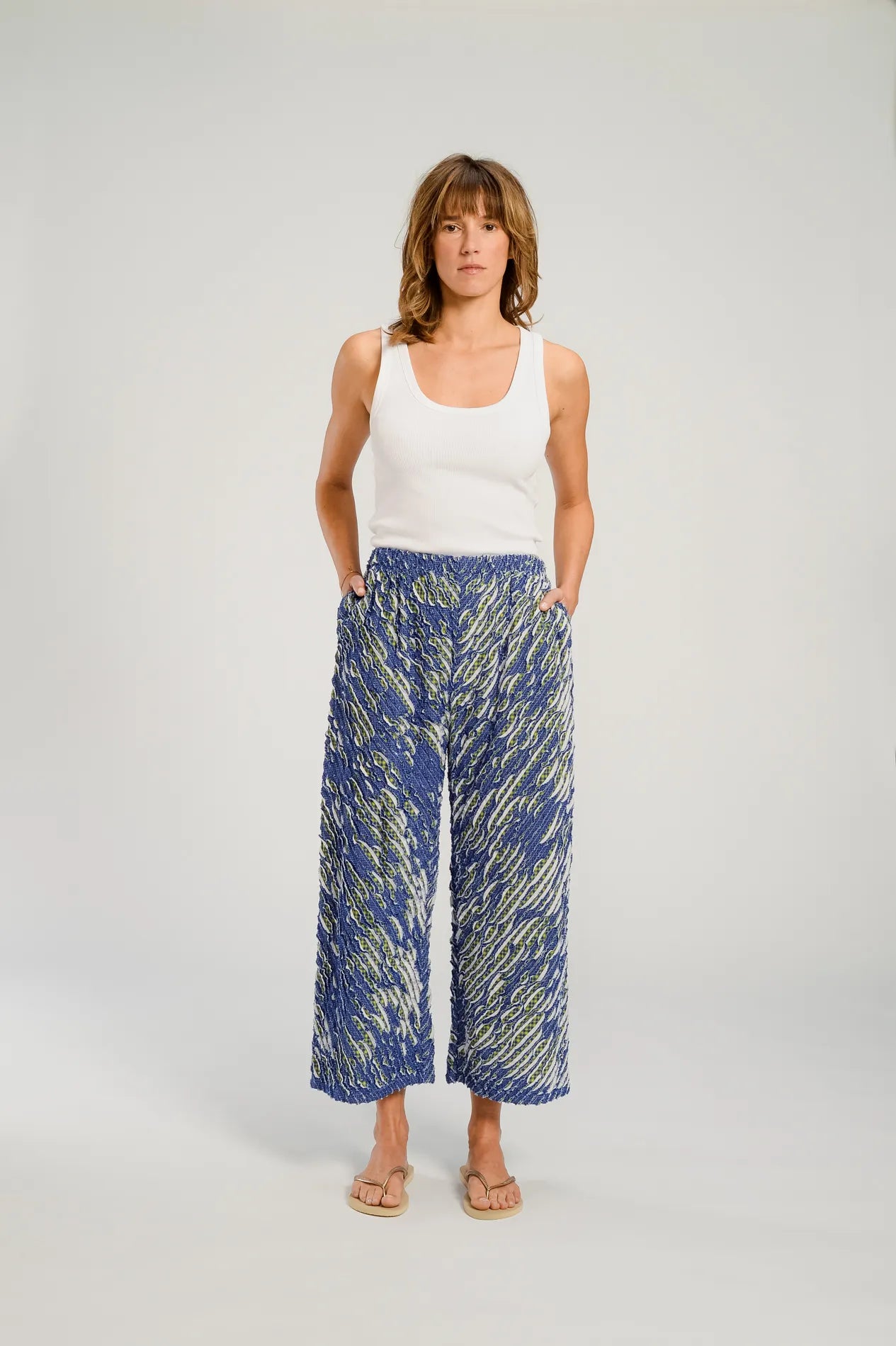 Blue PUSHKAR trousers