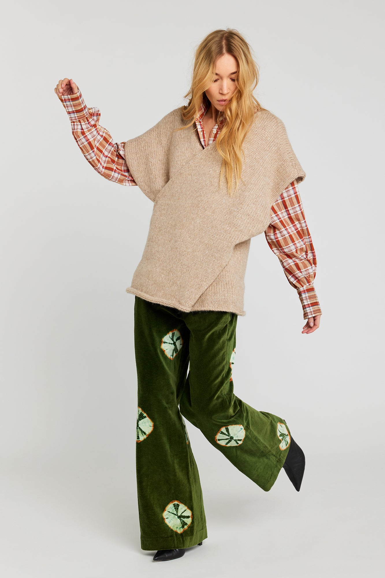 Pull sans manche alpaga ROMANTIC