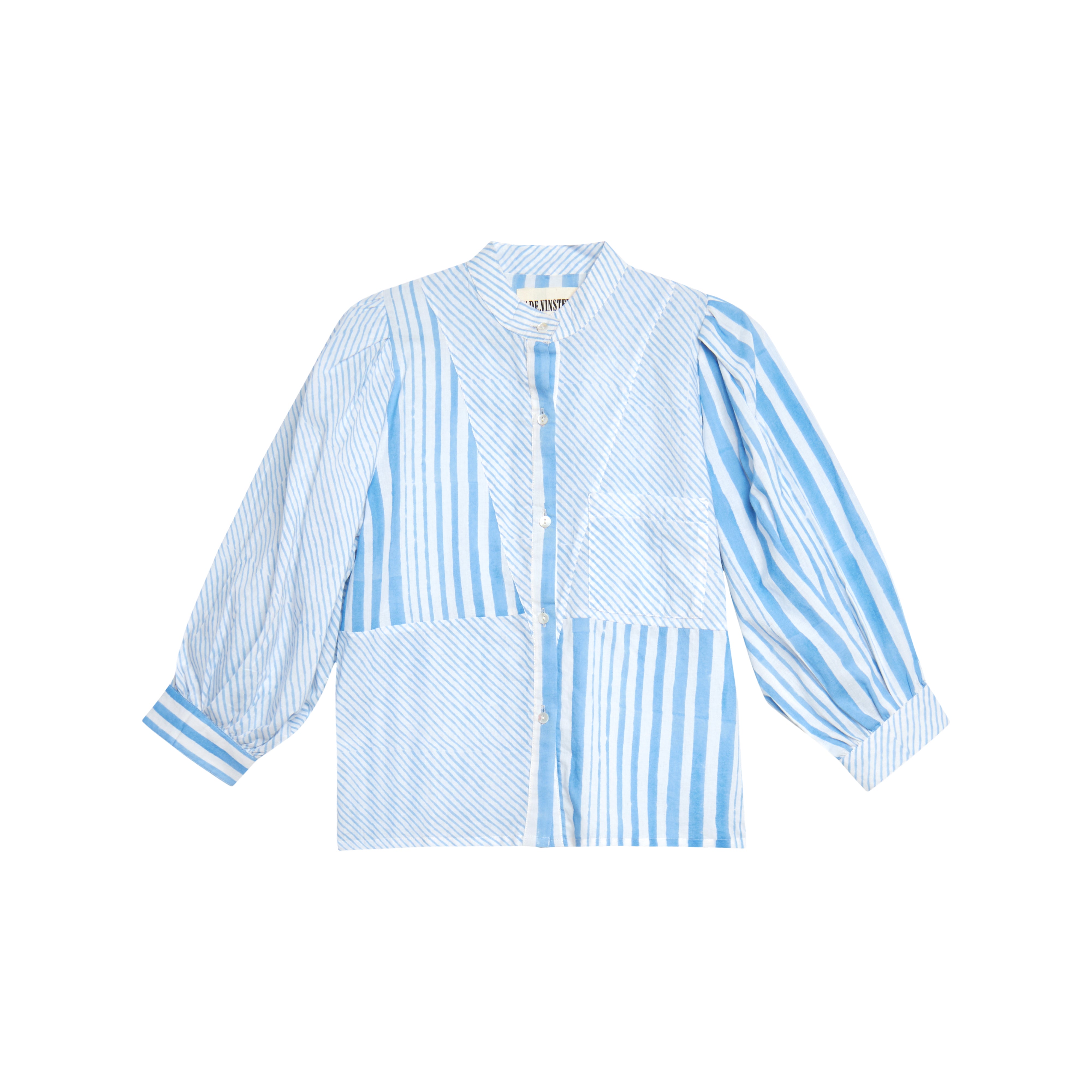 Shiva Blue Striped Shirt
