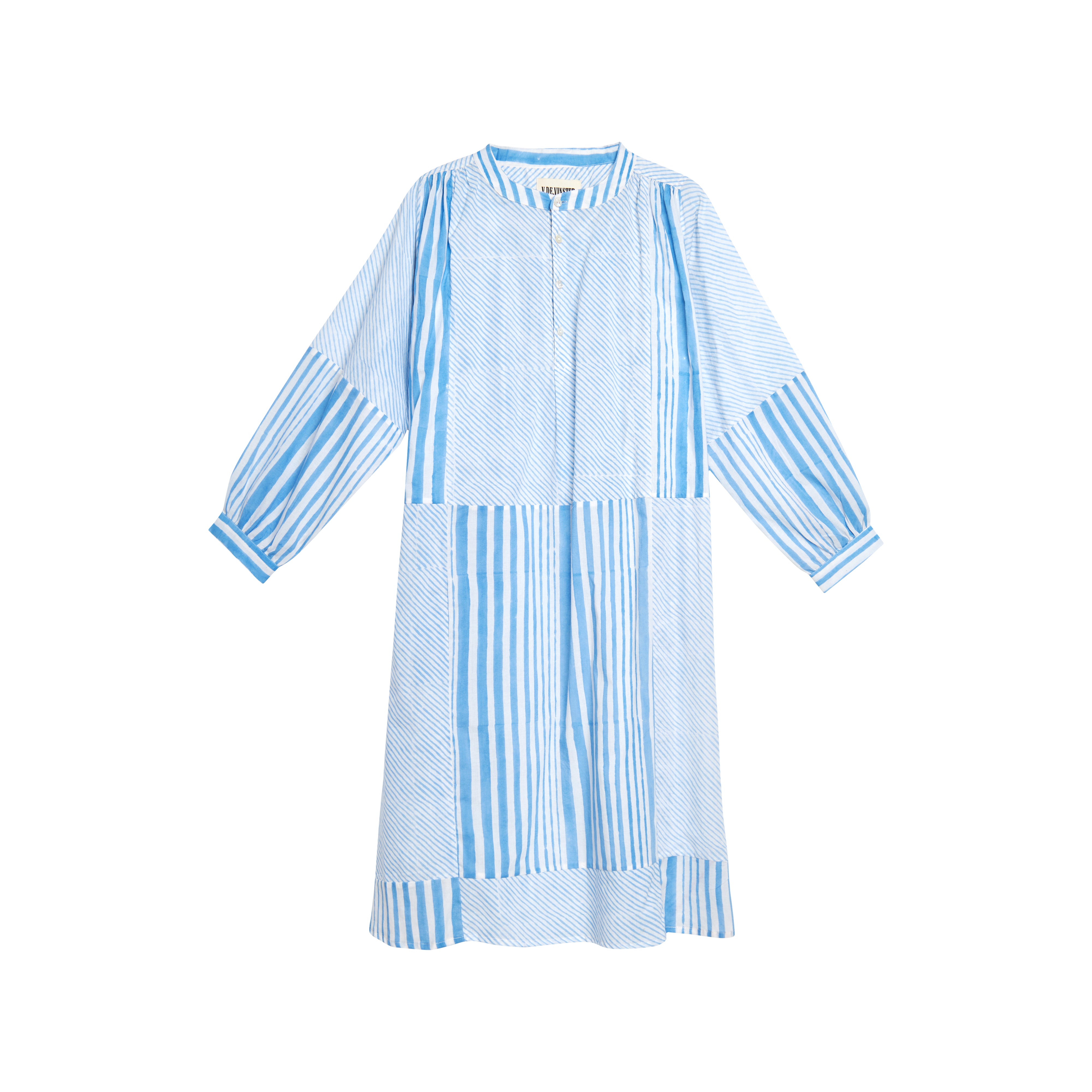 Shiva Blue Striped Dress