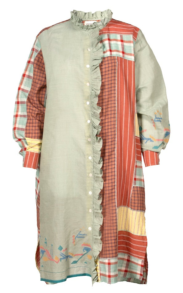 UDAIPUR Terracotta Patchwork Dress