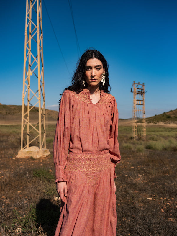 Chloé romantic bohemian old pink blouse