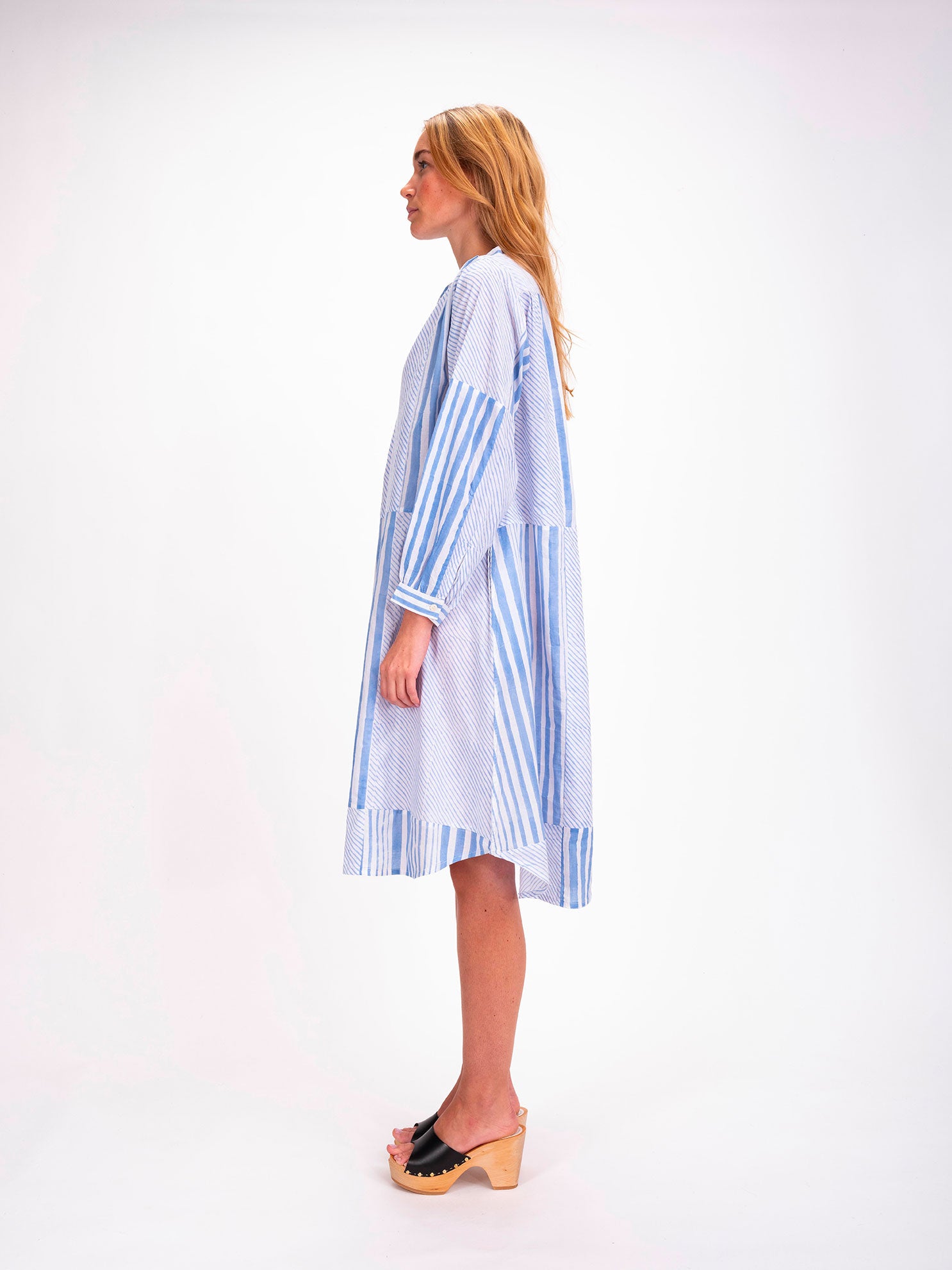 Shiva Blue Striped Dress