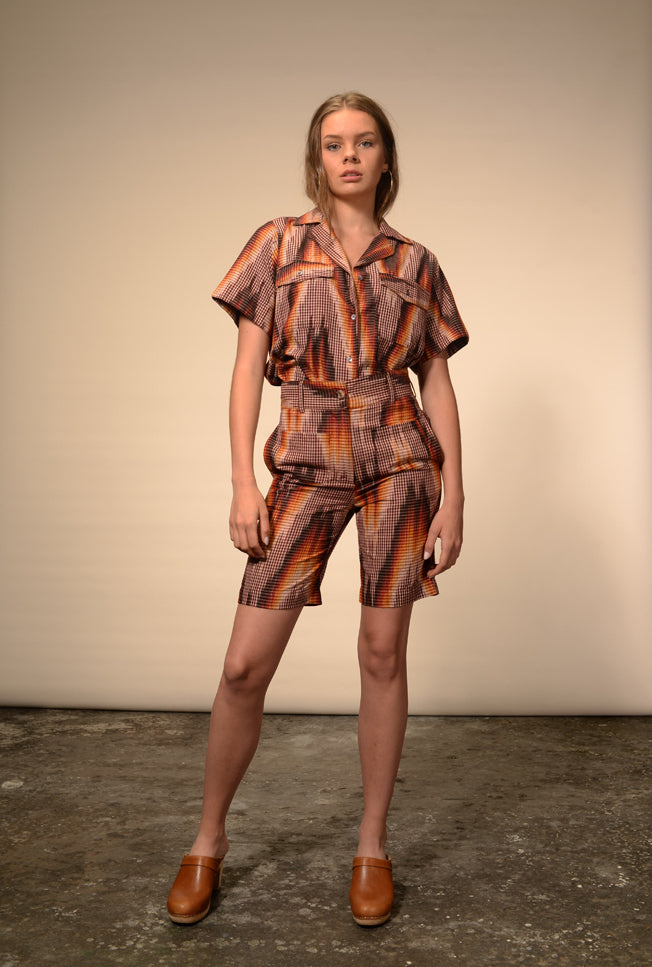 Smirti flame print shirt