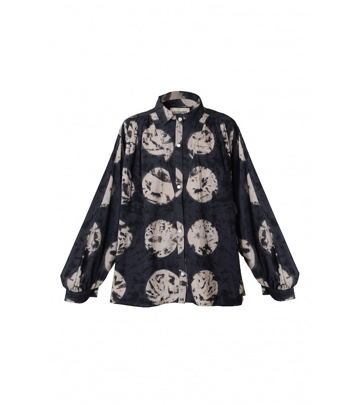 Blouse tie and dye noire Soufiane