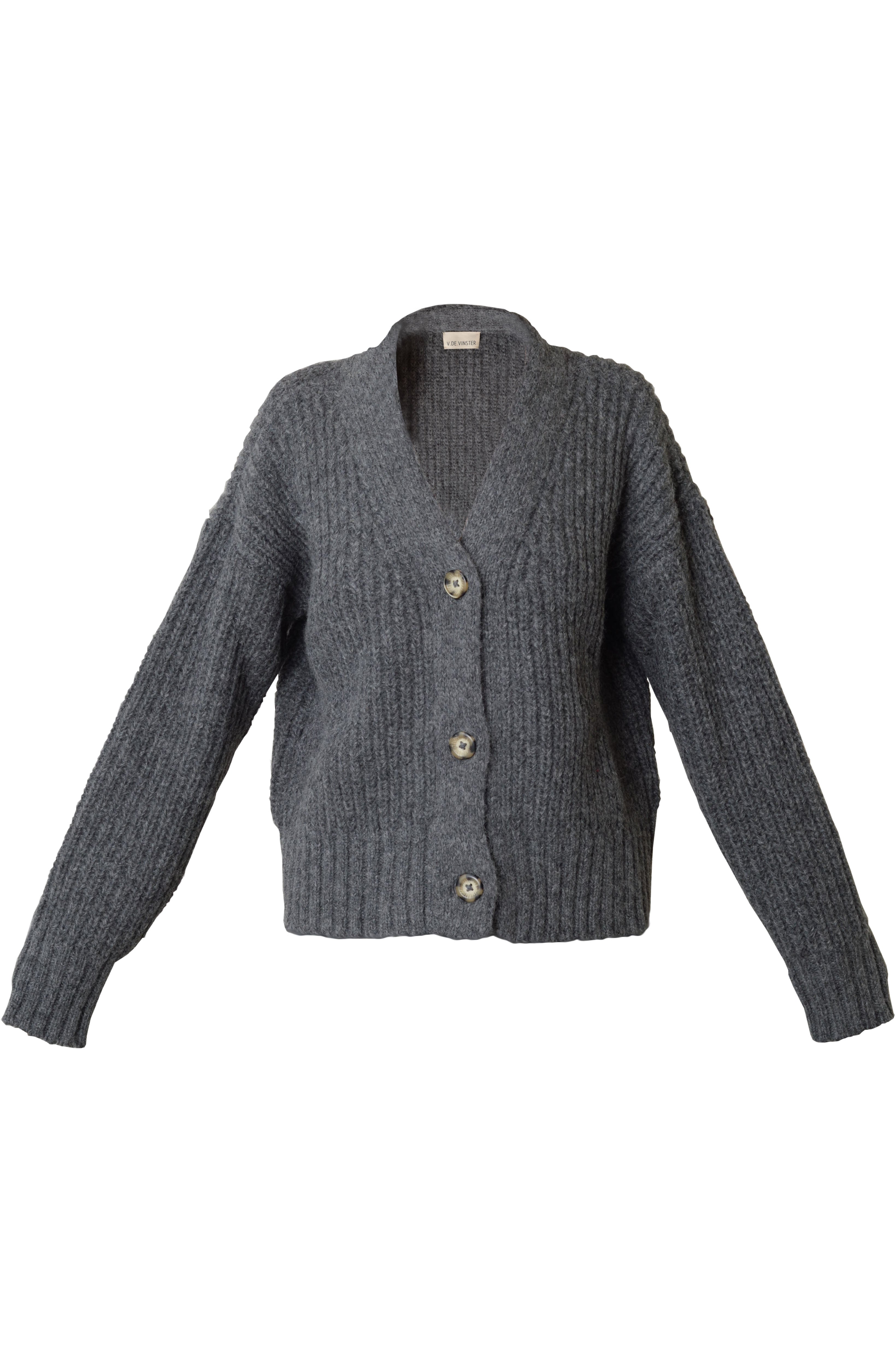 Arthur gray alpaca cardigan